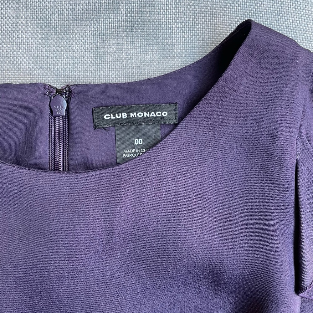 Club Monaco Cold Shoulder Ruffle Dress - Picture 7 of 9